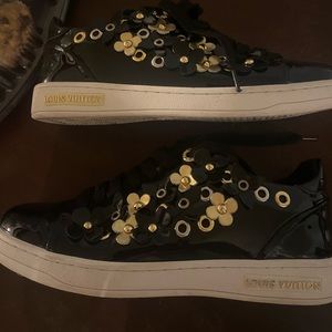 Louis Vuitton Frontrow Blossom Flora Low Top Sneakers Size 36
